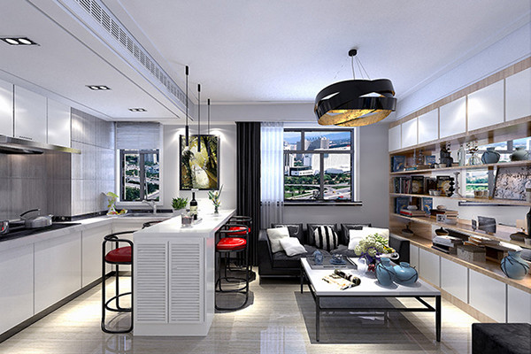 沈陽-陽光100園區69平「現代風格」裝修案例圖