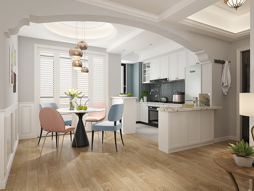 碧桂園130平「美式風(fēng)格」裝修案例圖(二)