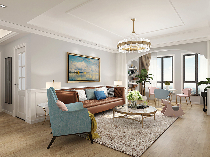 碧桂園130平「美式風(fēng)格」裝修案例圖(三)