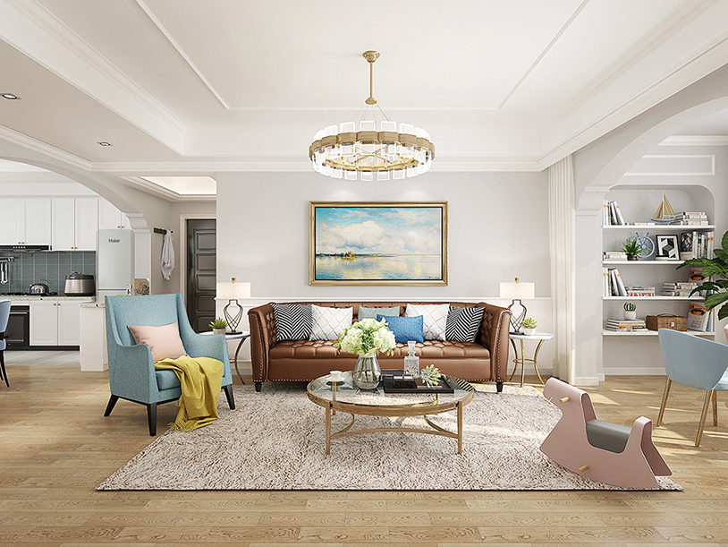 碧桂園130平「美式風(fēng)格」裝修案例圖(四)