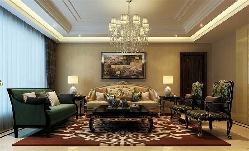 金地濱河國(guó)際105平米「輕奢風(fēng)格」實(shí)景圖(二)