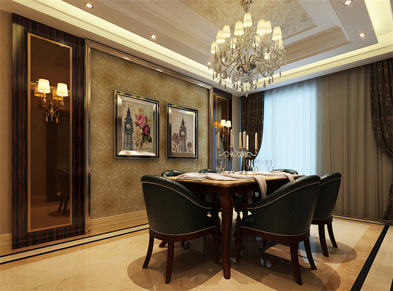 金地濱河國(guó)際105平米「輕奢風(fēng)格」實(shí)景圖(四)