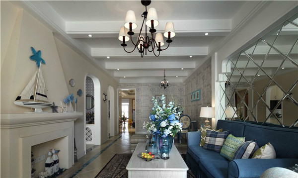 沈陽裝修公司100米兩室「地中海」裝修風(fēng)格案例圖