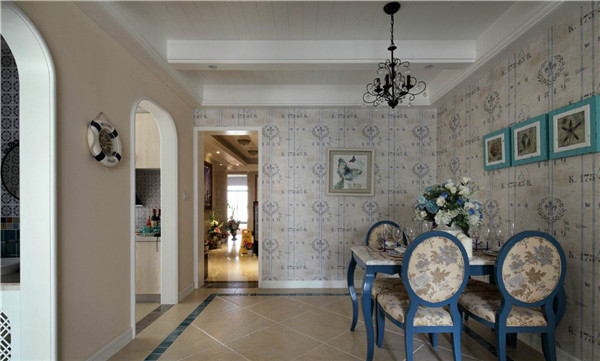 沈陽裝修公司100米兩室「地中海」裝修風(fēng)格案例圖