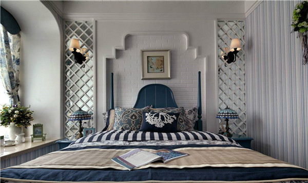 沈陽裝修公司100米兩室「地中海」裝修風(fēng)格案例圖