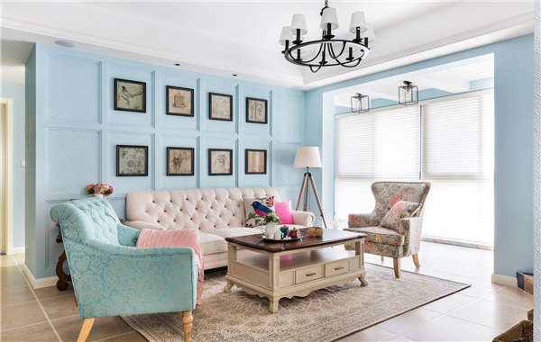 沈陽裝修公司135平米「田園風格」裝修案例圖