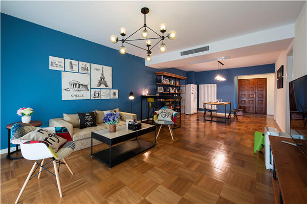 沈陽-法蘭香頌88平「工業風格」裝修設計風格案例