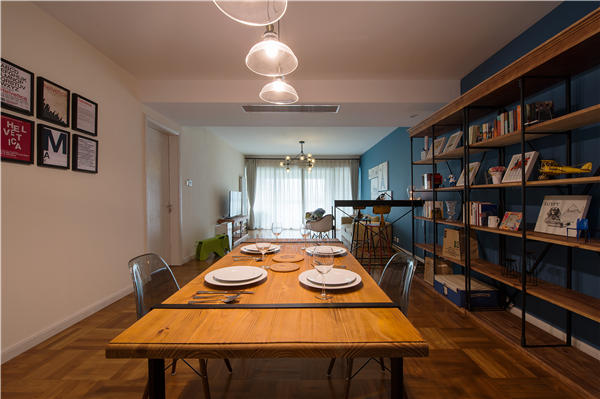 沈陽-法蘭香頌88平「工業風格」裝修設計風格案例